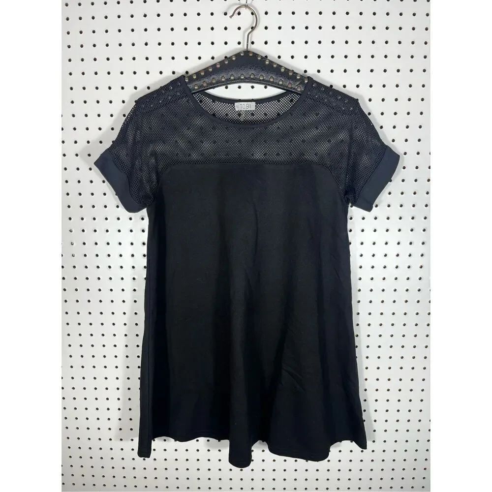 Womans Tobi upoer fishnet top size s